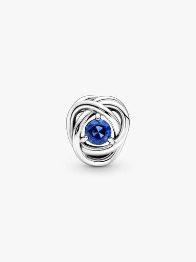 September Crystal Birthstone Eternity Circle Charm