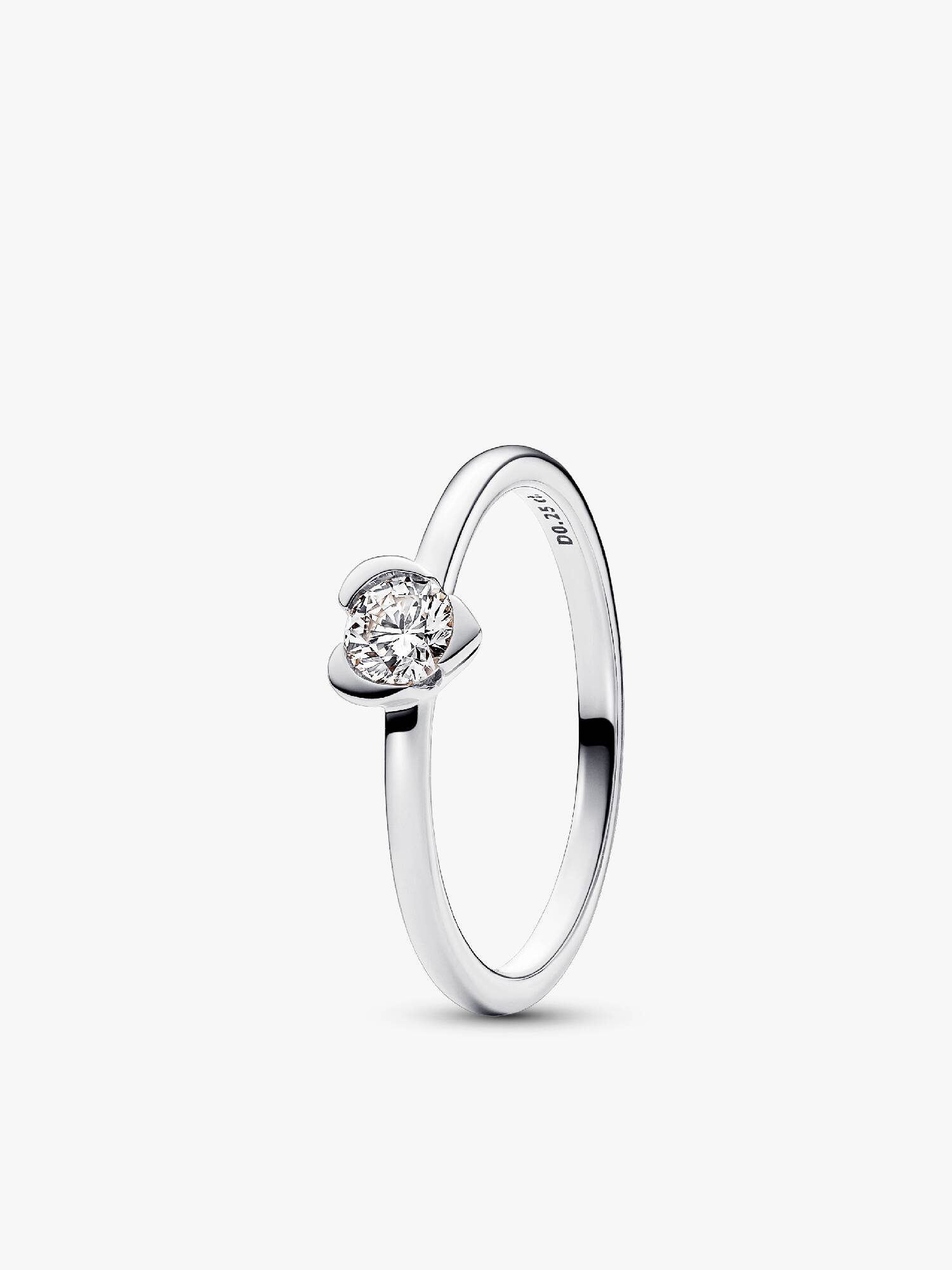 Lab-Grown Diamond Heart Ring