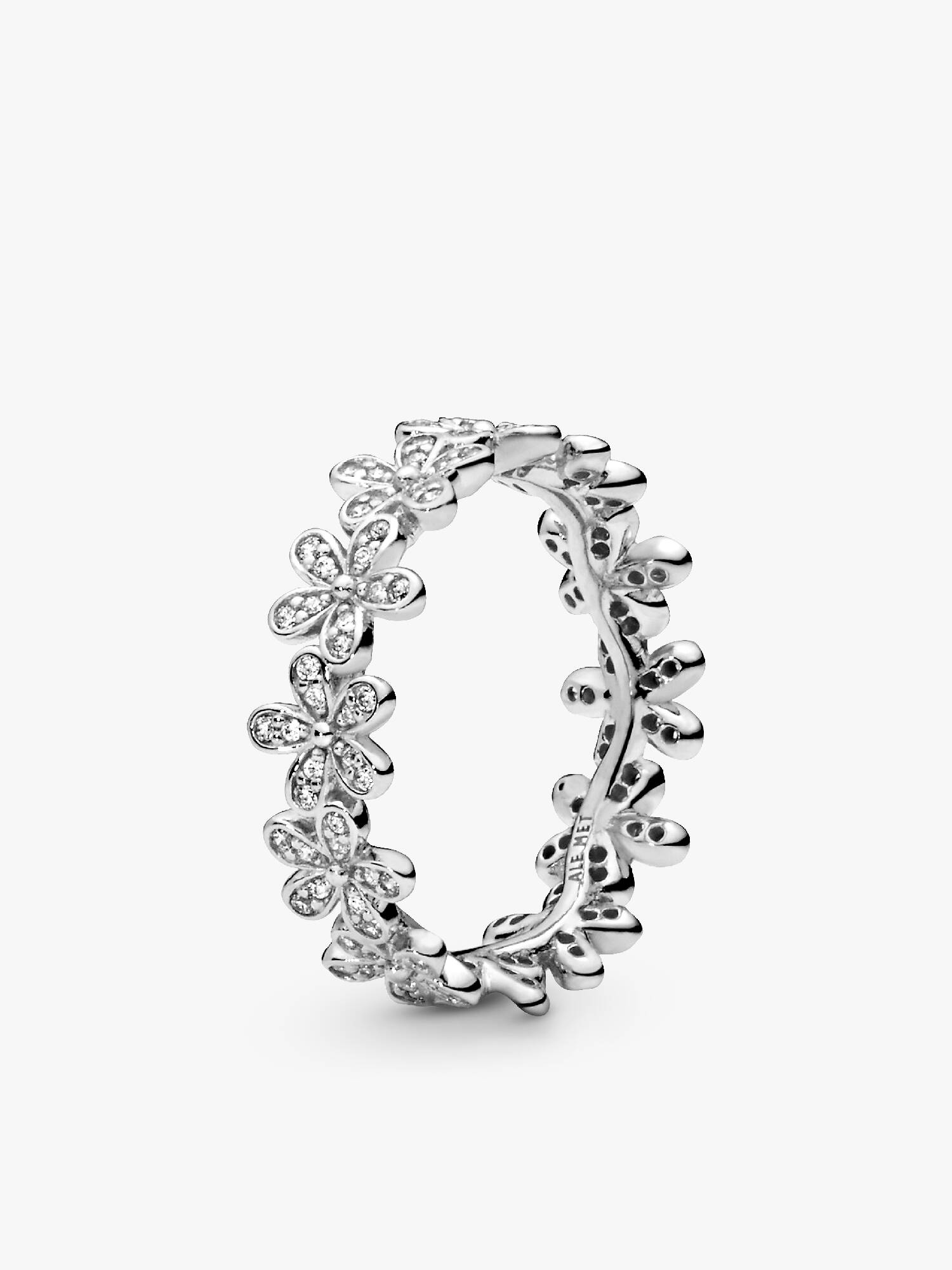 Sterling Silver Daisy Flower Band Ring