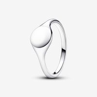 Engravable Signet Ring | Sterling silver | Pandora AU