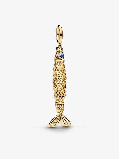 Articulated Fish Pendant Necklace