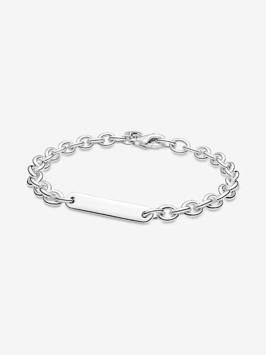Engravable Bar Link Bracelet