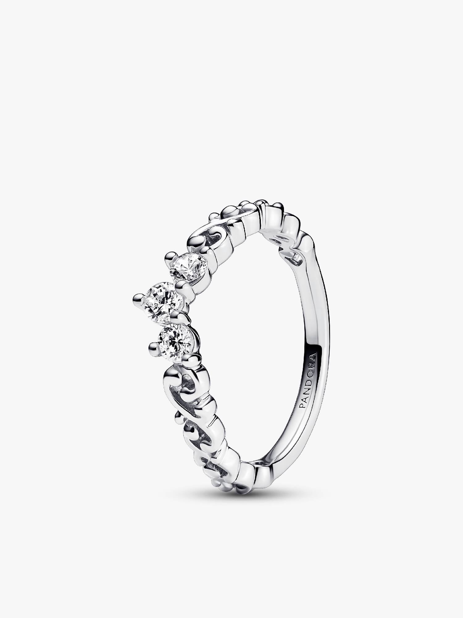 Regal Swirl Tiara Ring