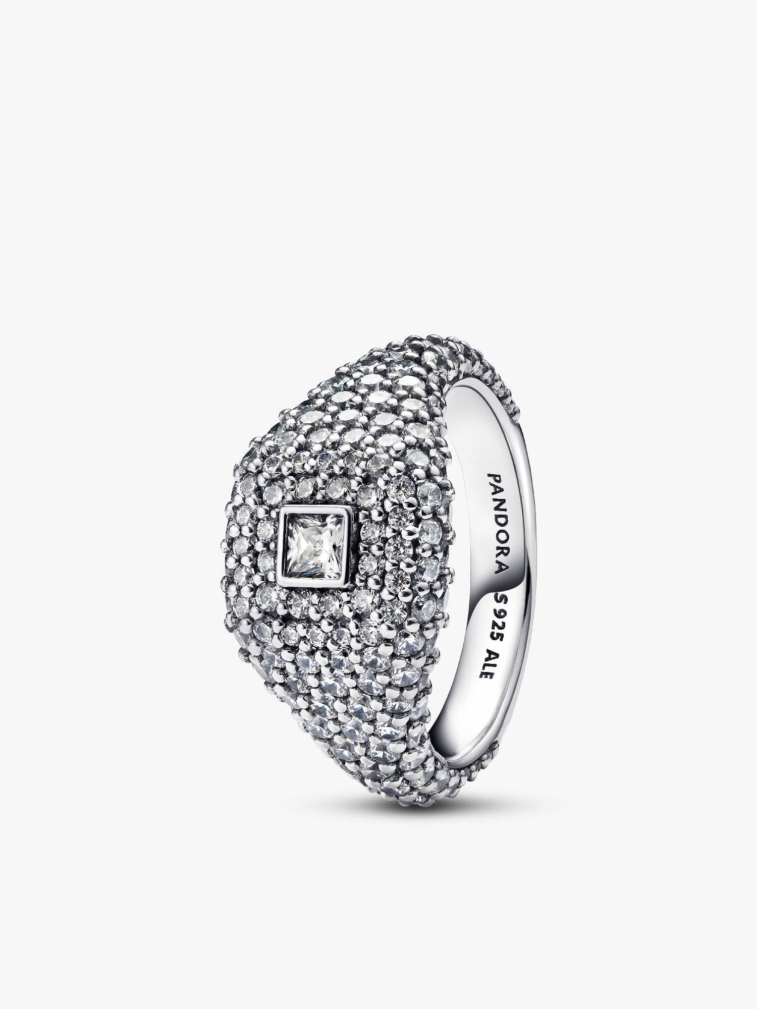 Pavé Square Cocktail Ring