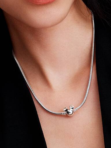 Disney Mickey Mouse Snake Chain Necklace