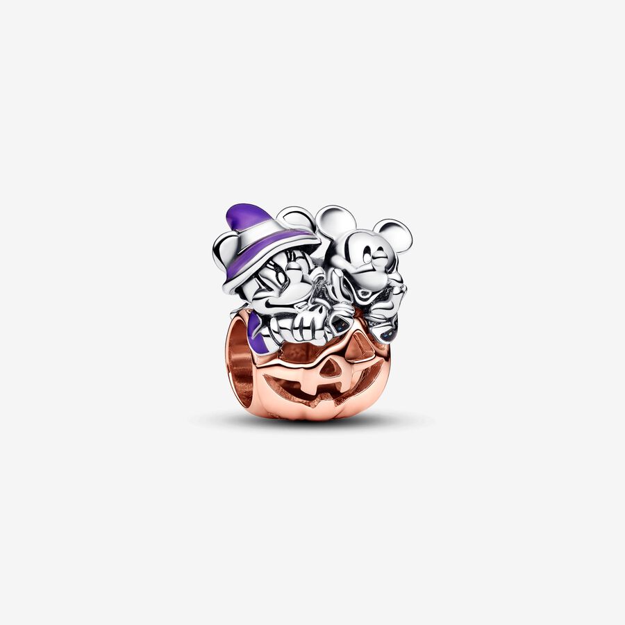 Disney Mickey Mouse & Minnie Mouse Halloween Pumpkin Charm image number 0
