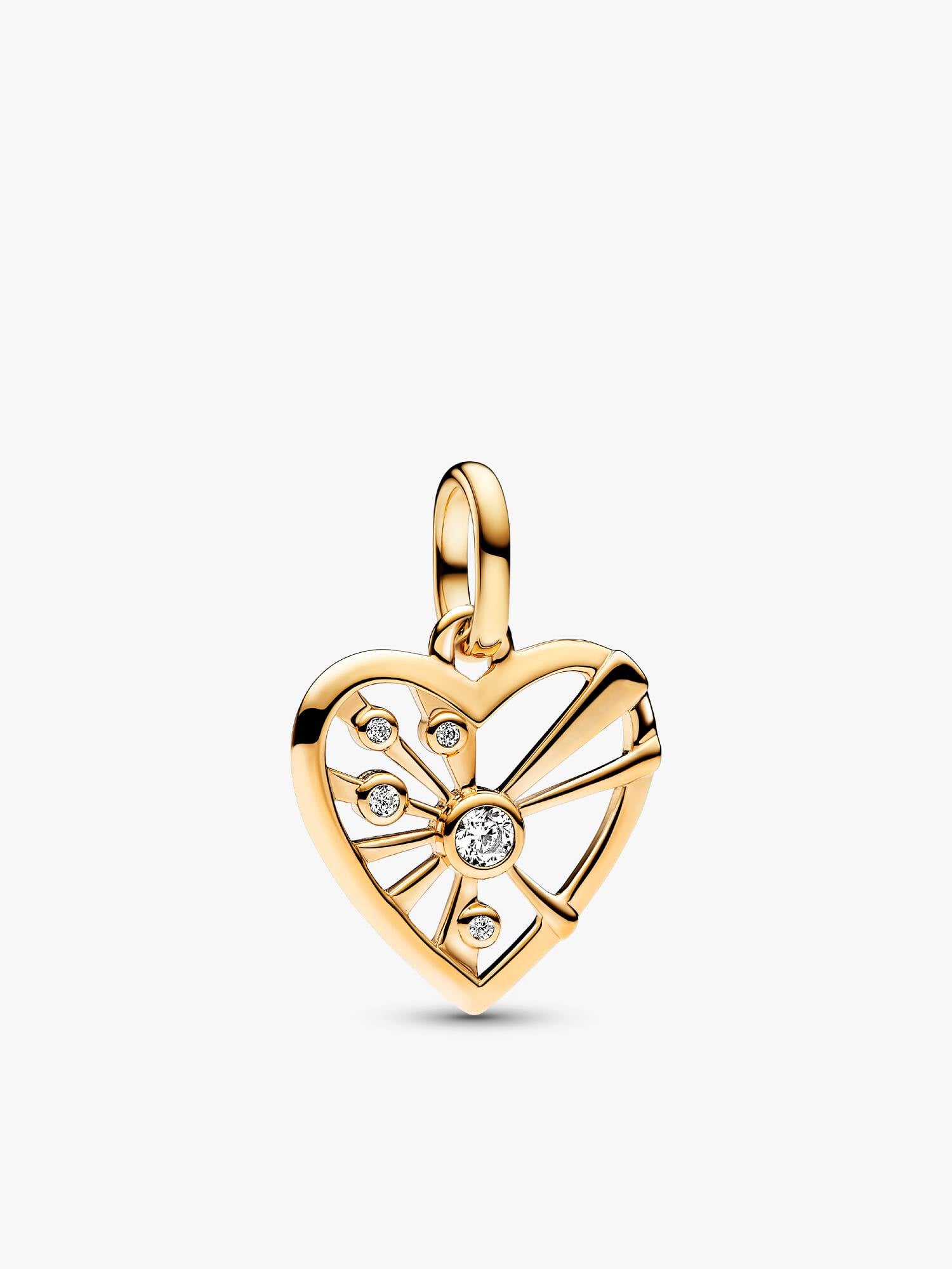 Heart & Rays Medallion Charm