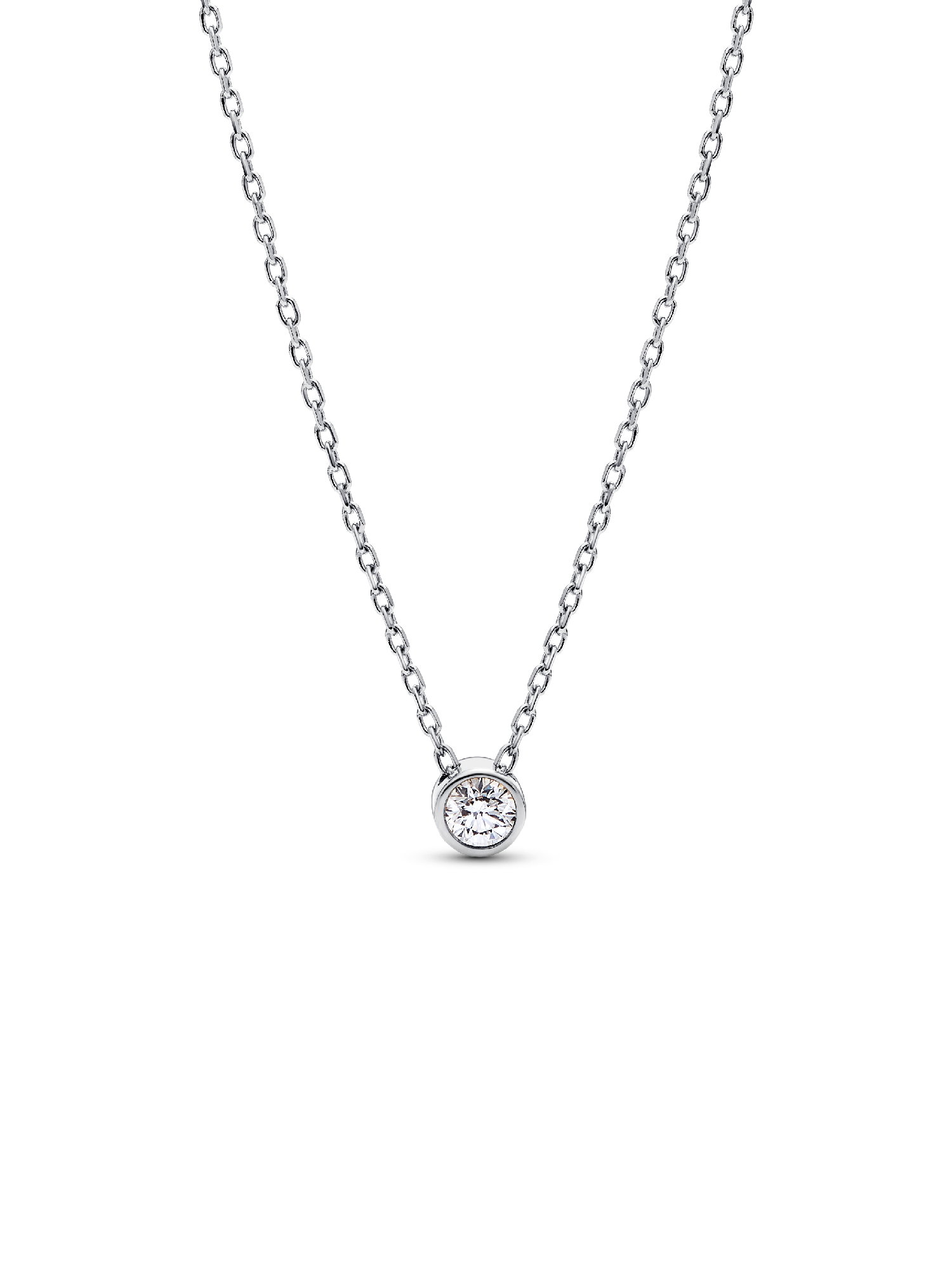 Pandora Era Lab-Grown Diamond Bezel Pendant Necklace