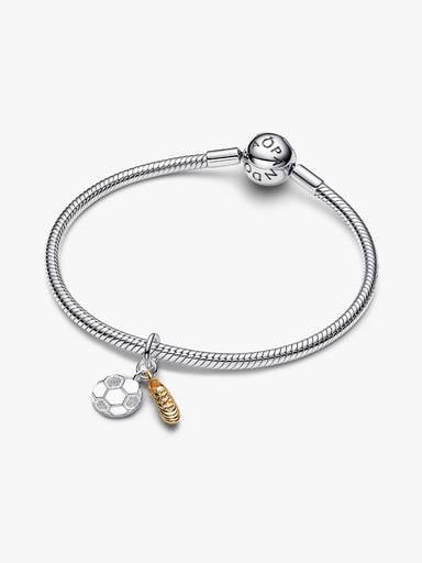 Soccer Shoe Double Dangle Charm