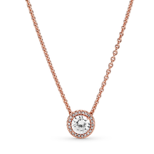 Round Sparkle Halo Necklace
