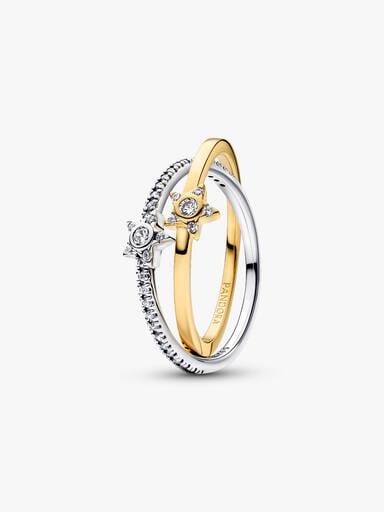 Sparkling Stella Crossover Ring