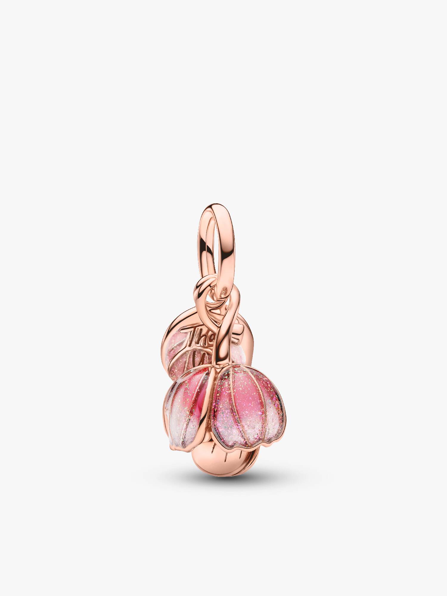 Two-Tone Blooming Flower Dangle Charm