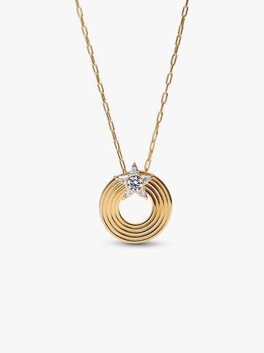 Sparkling Shooting Star Pendant Necklace
