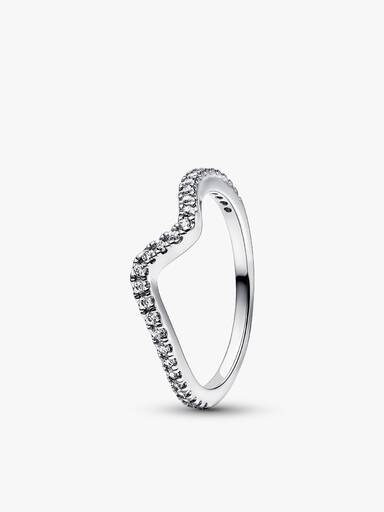 Silver Wave Ring Stack