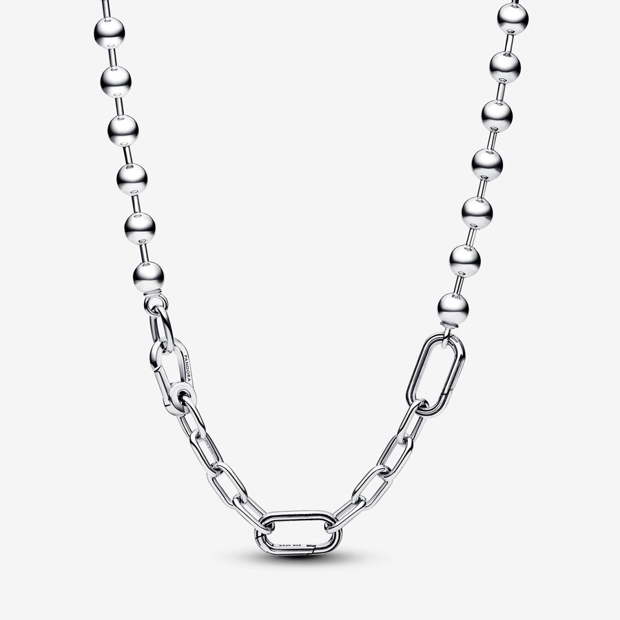 Pandora ME Metal Bead & Link Chain Necklace image number 0