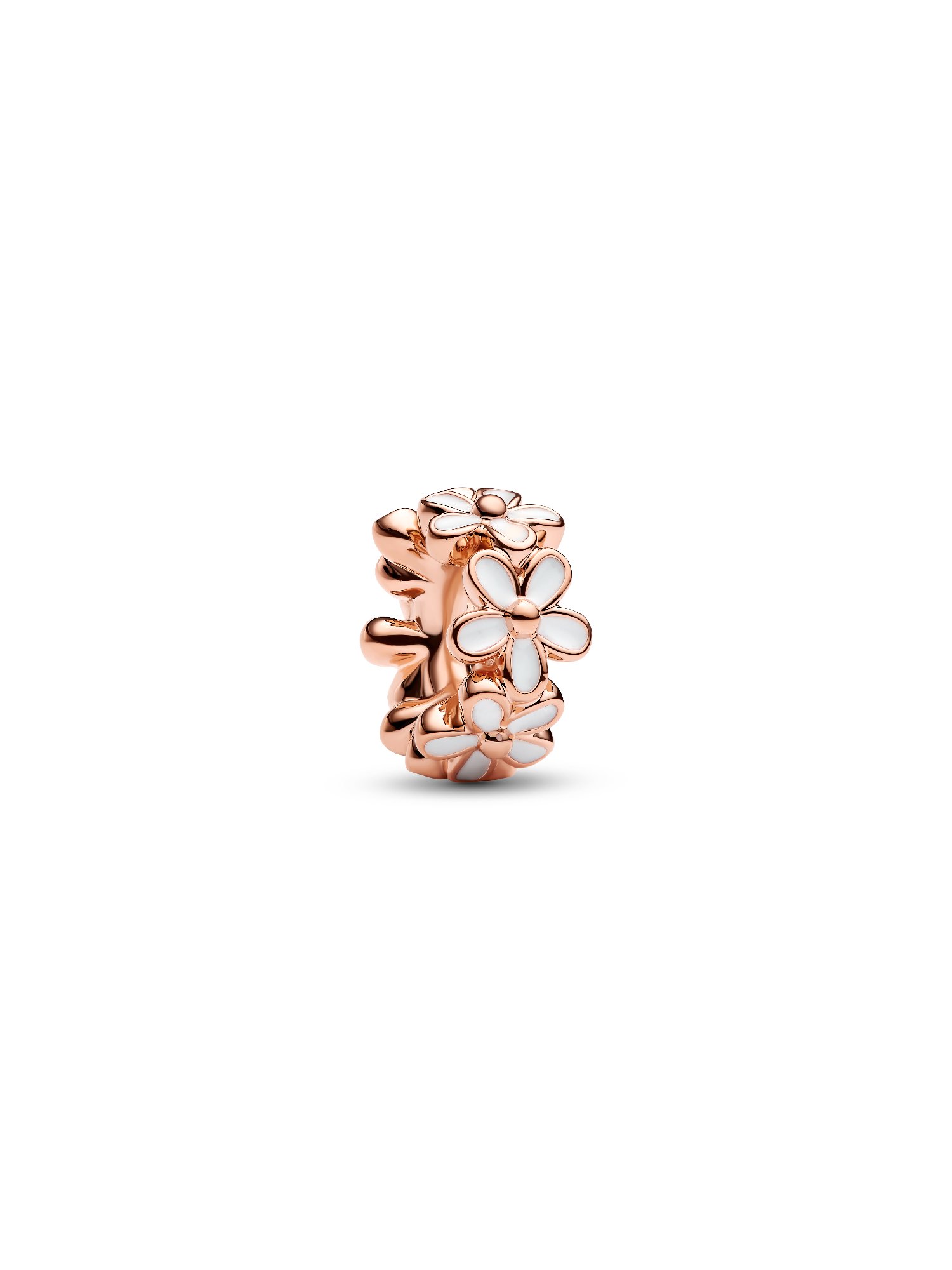 White Daisy Flower Spacer Charm
