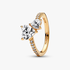 Double Heart Sparkling Ring Double Heart Sparkling Ring
