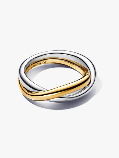 Two Tone Pandora Rings Two-tone Entwined Bands Ring | Two-tone | Pandora AU