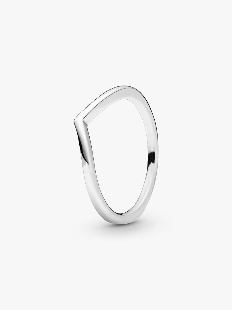 197681 Polished Wishbone Ring | Sterling silver | Pandora AU