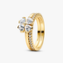 Sparkling Lucky Clover Splittable Ring Sparkling Lucky Clover Splittable Ring