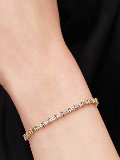 Sparkling Baguette Tennis Bracelet
