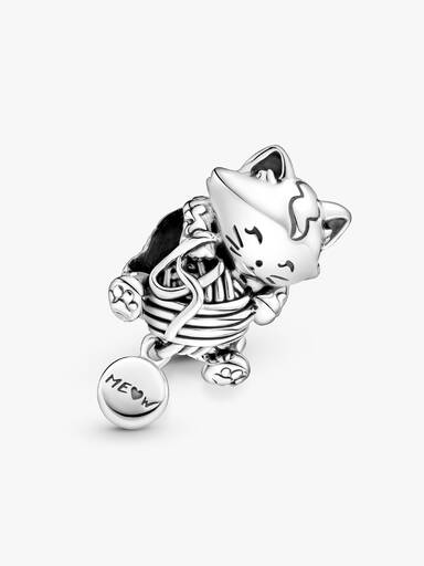 Kitten & Yarn Ball Charm