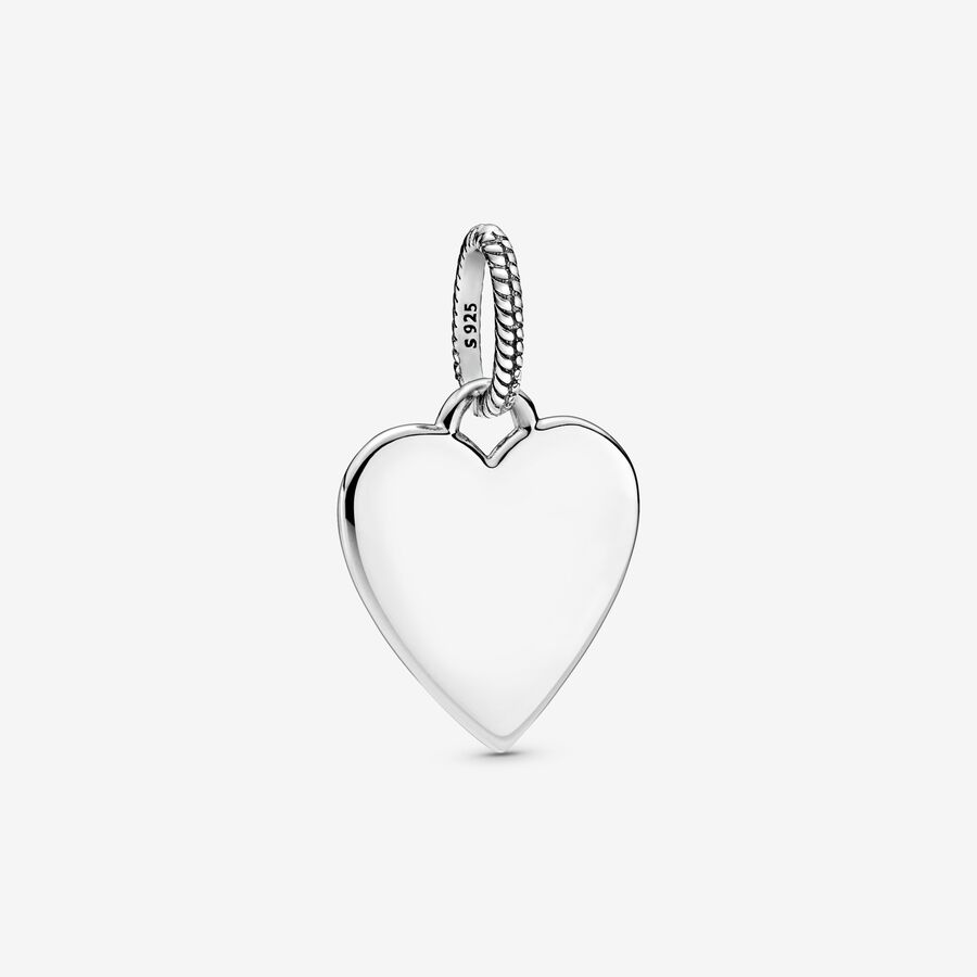 Engravable Heart Tag Pendant image number 0
