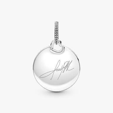 Peach PRC Mushroom Engraved Pendant
