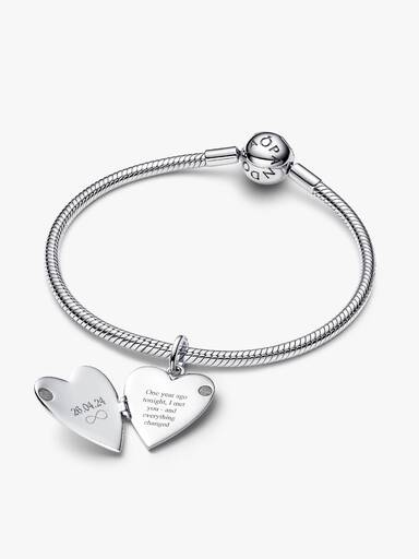Engravable Openable Heart Tag Pendant
