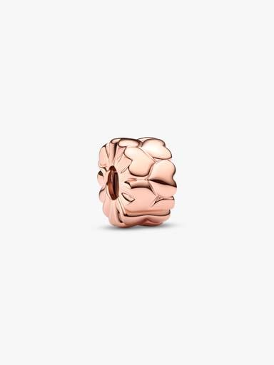 Hearts 14k rose gold-plated clip