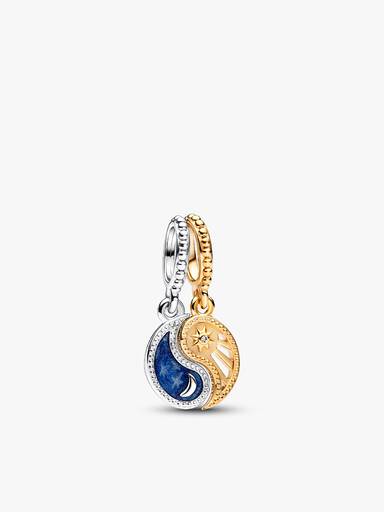 Sun & Moon Dangle Charm and Necklace Set
