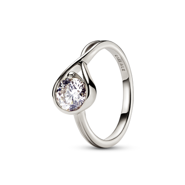 Pandora Infinite 14k White Gold Lab-grown Diamond Ring