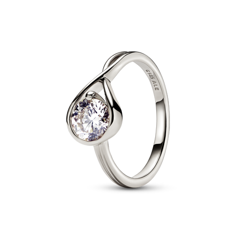 Pandora Infinite 14k White Gold Lab-grown Diamond Ring