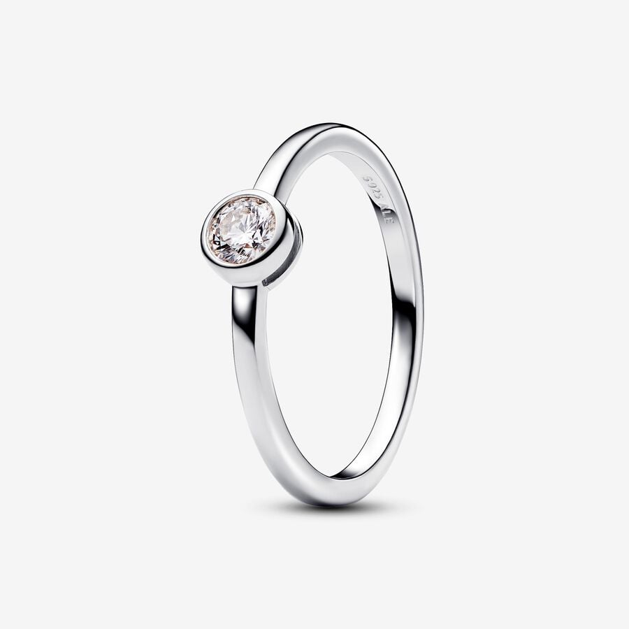 Pandora Era Bezel Sterling Silver Lab-grown Diamond Ring image number 0