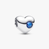 Engravable September Crystal Birthstone Heart Charm Engravable September Crystal Birthstone Heart Charm