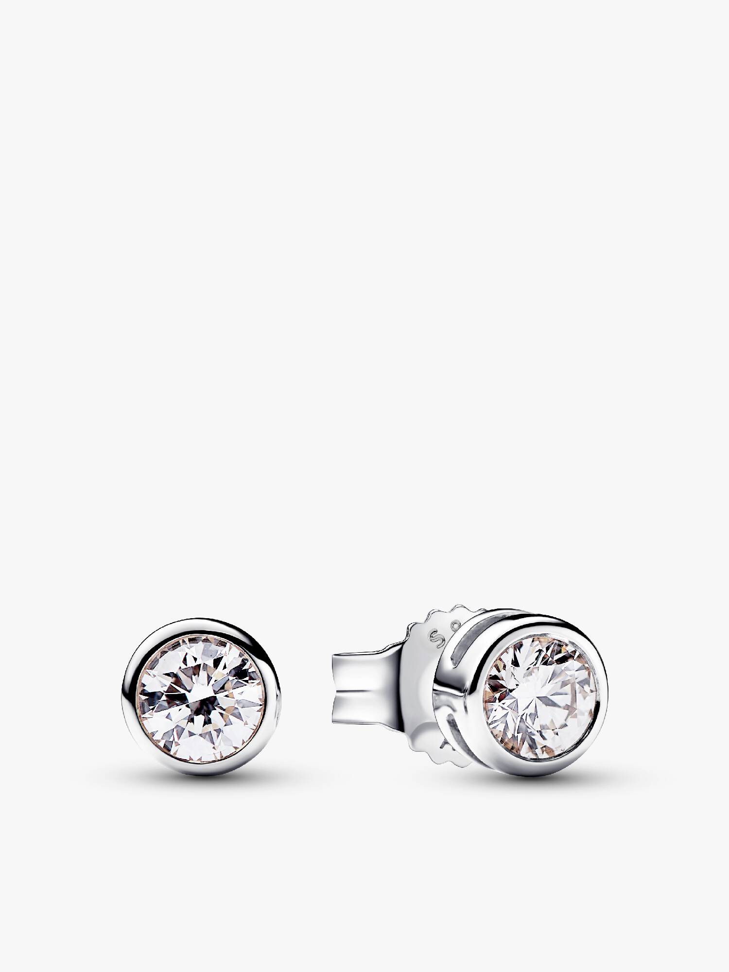 Pandora Era Lab-Grown Diamond Bezel Stud Earrings