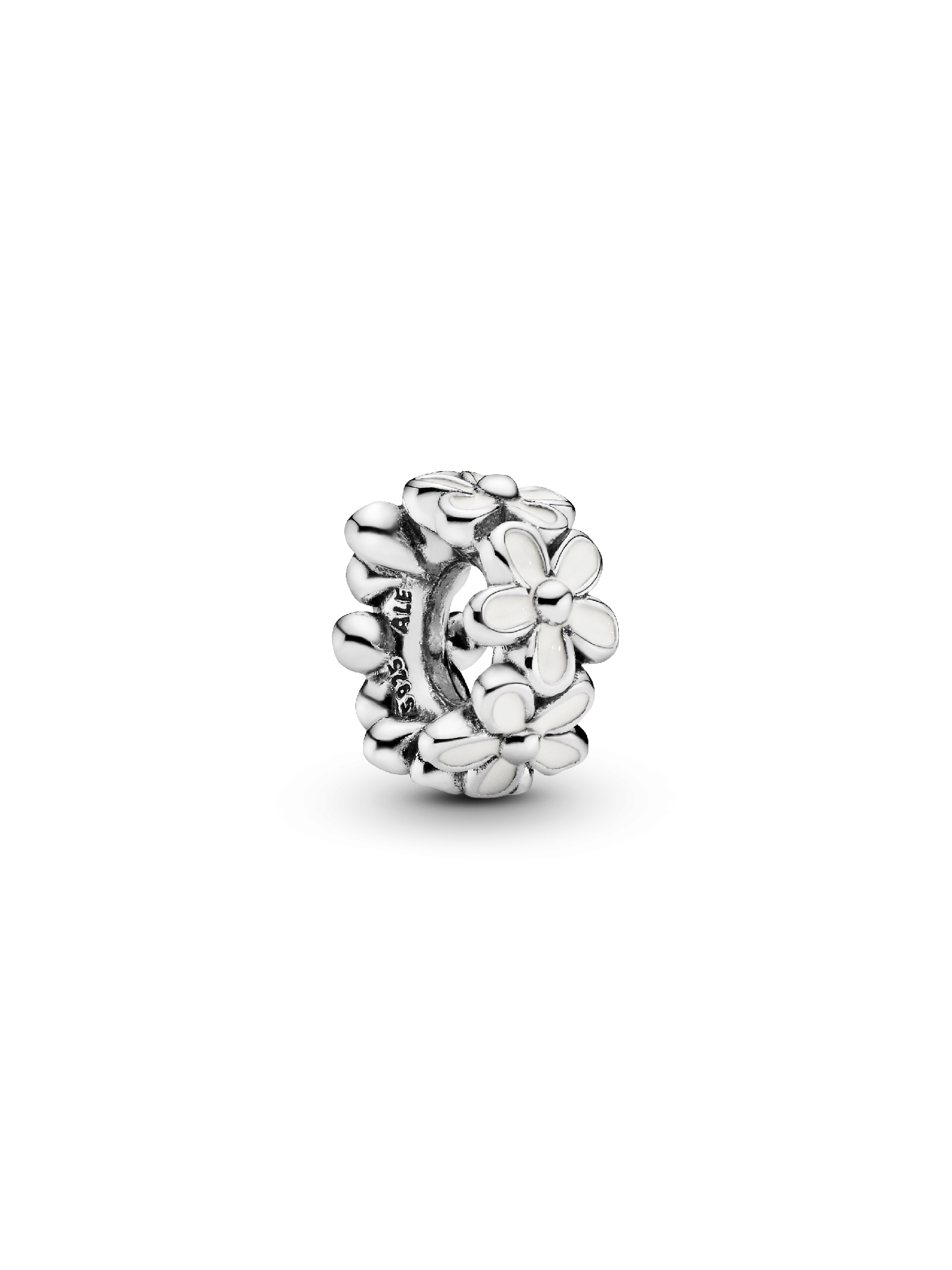 White Daisy Flower Spacer Charm