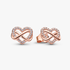 Sparkling Infinity Heart Stud Earrings Sparkling Infinity Heart Stud Earrings