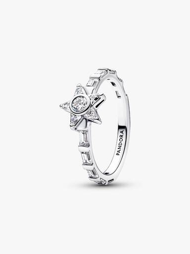 Sparkling Stella Baguette Ring