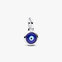 Engravable Evil Eye Murano Glass Mini Dangle Charm Engravable Evil Eye Murano Glass Mini Dangle Charm