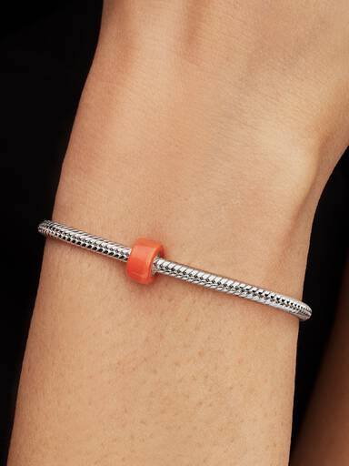 Orange Murano Glass Mini Charm