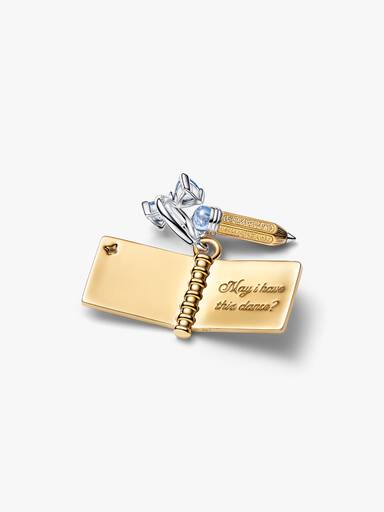 Bridgerton Dance Card & Pencil Dangle Charm