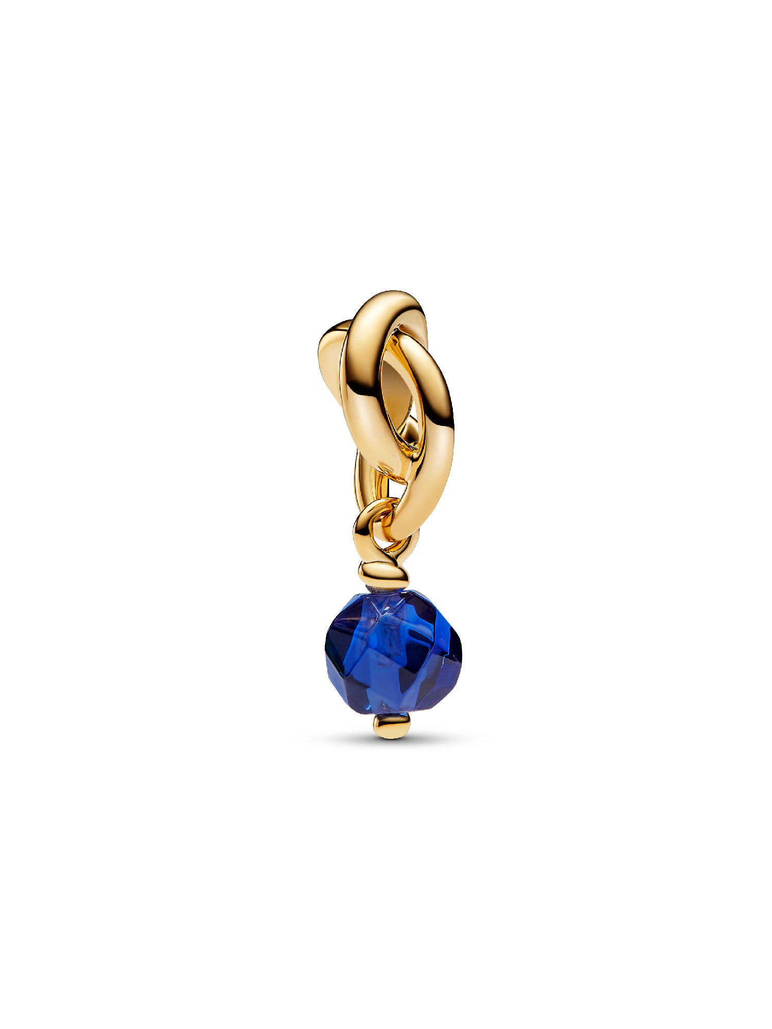 September Crystal Birthstone Eternity Circle Dangle Charm