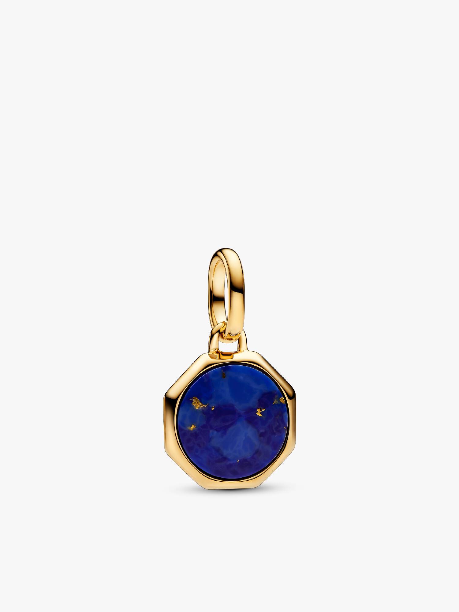 Blue Engravable Mini Medallion Charm