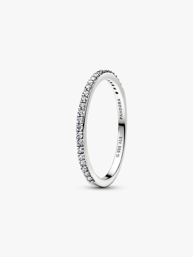 Pandora Era Lab-Grown Diamond Half Eternity Pavé Band Ring
