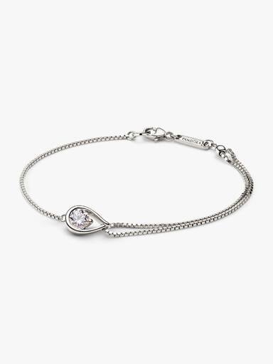 Pandora Infinite Lab-Grown Diamond Double Chain Bracelet