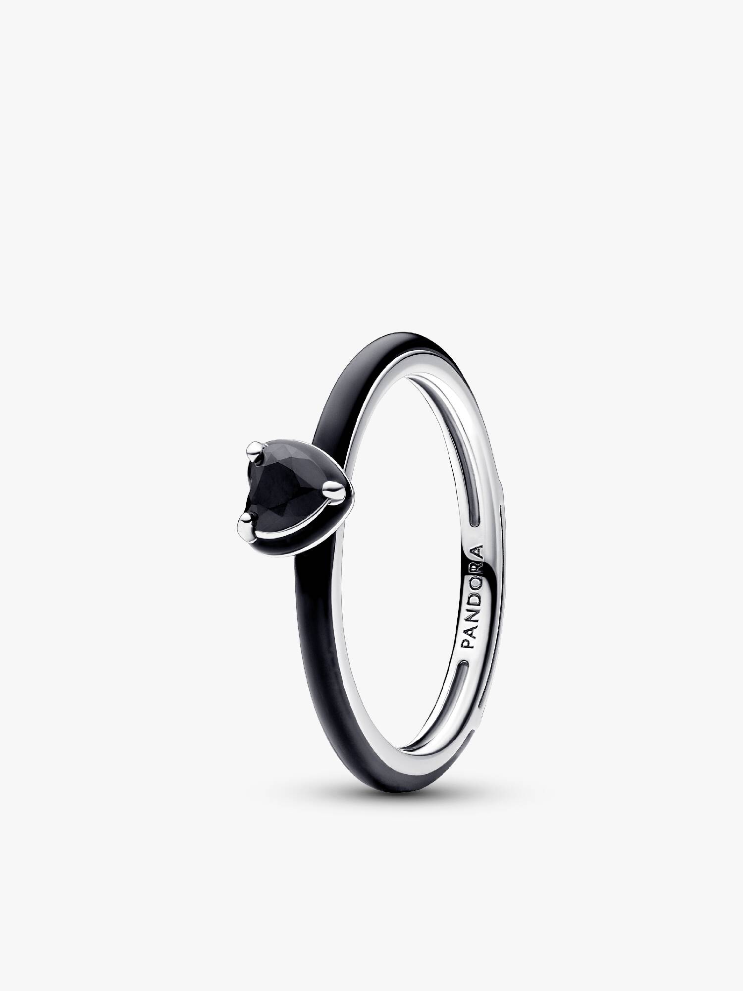 Black Chakra Heart Ring