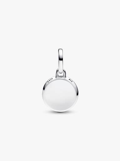 Red Murano Glass Engravable Mini Medallion Charm
