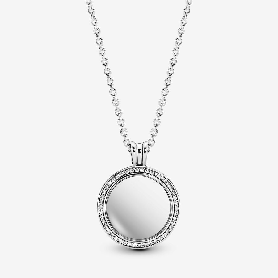 Pandora Lockets Sparkling Necklace image number 0