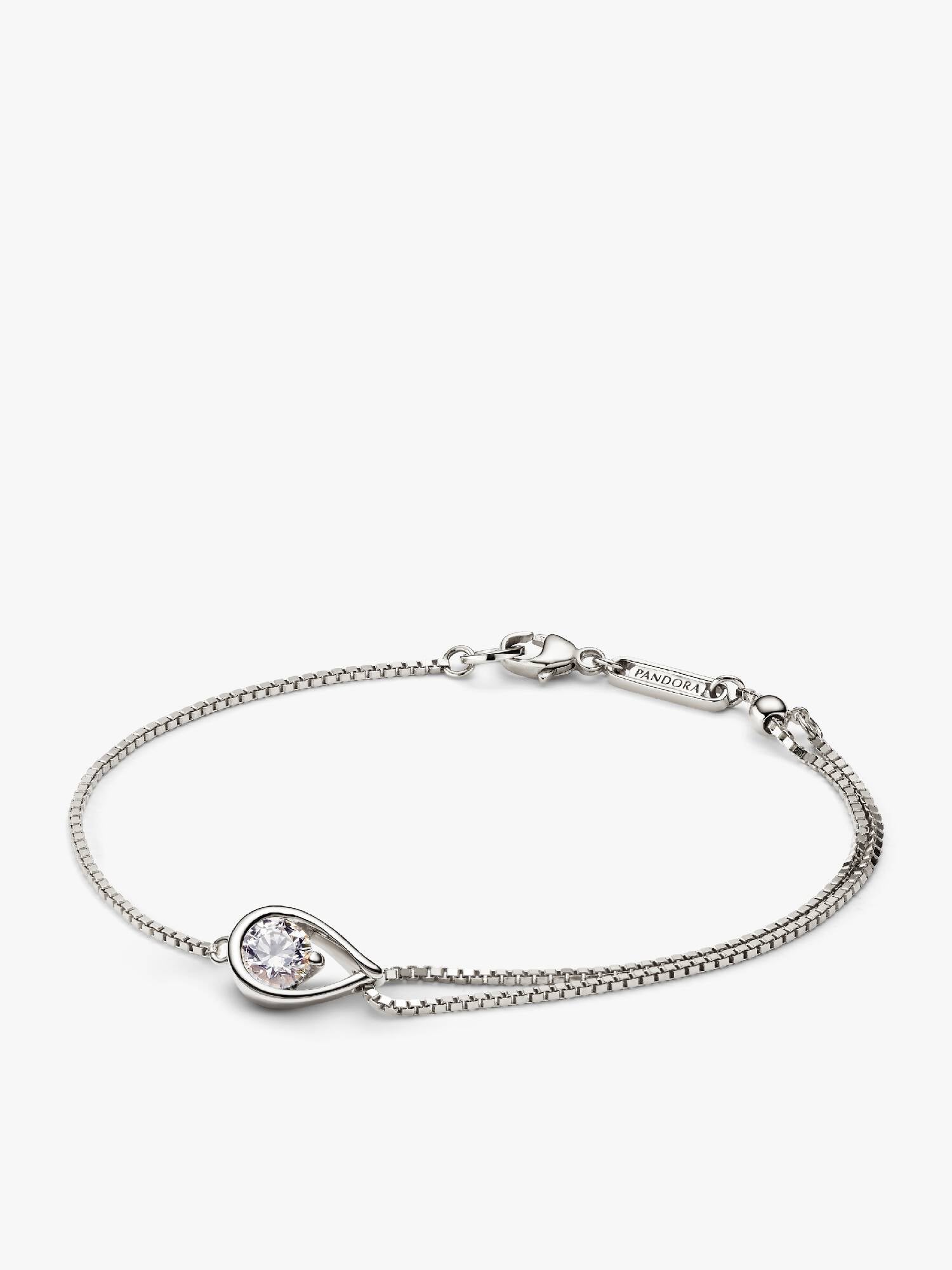 Pandora Infinite Lab-Grown Diamond Double Chain Bracelet